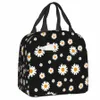 Personnalisé Daisy Floral Lunch Bag Femmes Cooler Thermique Isolé Marguerites Fr Lunch Box pour Enfants Travail Scolaire Pique-Nique Alimentaire Fourre-Tout Sacs z8pb #