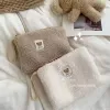 Grande capacité mignon peluche voyage cosmétique rouge à lèvres sac de rangement femmes kits de maquillage sacs à main organisateur portefeuille porte-crayon pochette sac E2yG #