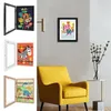 2or1 PCS Kids Art Frames Träutbytbar bild Display för A4 Art-Work Children Projects Home Office Storage Picture Display 240318