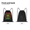 custom Funny Cathulhu Cat Cthulhu Drawstring Bag for Training Yoga Backpacks Men Women Sports Gym Sackpack W1zx#