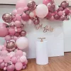 Borstar Pink Balloon Garland Arch Kit Happy Birthday Party Decor Kids Baby Shower Girl Globo Wedding Birthday Ballons Party Supplies