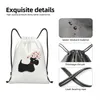 scottie Dog Love Hearts Drawstring Backpack Sports Gym Bag for Women Men Cute Scottish Terrier Training Sackpack c4Kf#