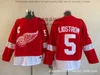 Tuta da hockey su ghiaccio Red Wings 71 93 Maglia ricamata American Professional Team Reversal