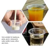 Disposable Cups Straws 200pcs Small Tasting Condiment Clear S Plastic Glasses