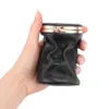 Makeup Case Small Portable äkta läderläppstift förvaringspåse med spegel parfym smycken arrangör pocket mini kosmetisk väska d4q3#