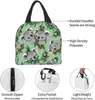 Bonito Koala Lunch Bag Compact Tote Bag Reutilizável Lunch Box Ctainer para mulheres homens escola escritório trabalho U50j #