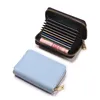 Multi Carte Zero Wallet Women Men Solid Color Mini Bank / Id / Credit Card Holder Busin Card Wallet Case i5M1 #