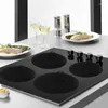 Ensembles d'ustensiles de cuisine 6 pièces, tapis de protection pour table de cuisson à induction, antidérapant, en Silicone, coussin d'isolation thermique, couverture supérieure de cuisson, réutilisable, isolé