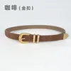 Belts Cow Leather Women Waist Silver Gold Metal Buckle Waistbands 2024 Luxury Cowskin Jeans Strap Cinturones Para Hombre