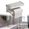 Zeepdispenser WC-papier Plank Toilethouder Ruimte Aluminium opslag Wandmontage Waterdicht 170x140x80mm Badkamerrek