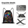 personnalisé drôle mignon mathématiques rubik rubix rubics sac à cordon femmes léger style graffiti enseignants sport gym stockage sac à dos l2zn #