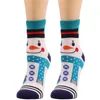 Chaussettes unisexes pour femmes, nouveauté, dessin animé de noël, élan, bonhomme de neige, bonneterie chaude, cadeau