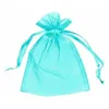 50pcs / lot 7x9cm Sac de pochettes cadeaux Fi Organza DrawString Gift Sac Nifelry Packaging Sacs K3NO #