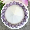 Link Bracelets MG2062 8 MM Grade Purple Lepidolite Womens Bracelet Healing Crystals Gemstone Stress Relief Wrist Mala