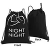 funny Brazilian Jiu Jitsu Night Night Drawstring Bags Backpacks Backpacks Travel Bags Men's Backpack Children's Bag Backpack v4Q6#