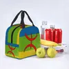 Amazigh Flunt Bag Men Men Cooler Thermal Insulated Berber Tifinagh Print Lunch Boxes for Kids School Food Picnic Bags 02T1＃