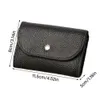Портативный кошелек для монет большой емкости Mey Bag Кожаный мини-кошелек Маленькая сумка для карт Мягкая кожа Держатель для карт Busin Сумка для монет d4tR #