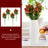 Decoratieve bloemen 4 stuks Simulatie Aardbeienboeket Fruit Nep Aardbeien Thuis Bureau DIY Decor Pvc Bloemenornament Klein kantoor Fruit