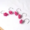 Crochets 10 pièces/ensemble fleur rose en forme de S salle de bain cuisine manteau multifonctionnel articles divers rangement cintres support