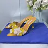 Aquazzura مصممة للسيدات الصندل Slingback Sandal Slingper Stiletto Heels Buckle Women's Luxury Designer Summer Sexy Party Dress Girl Evening High Heel