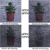 3Pin Black Sunshade Net Rading 45% Suwolent Plant Sun Shed Fence Prywatność Prywatność Kwiat Greszczek Okładka Outdoor Anti-UV