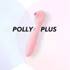 Polly Plus 2 in 1 Heizung 10 Modi Vibrator Klitoris Saugen G-Punkt Stimulation Vibrationsdildo Sexspielzeug für Frauen 240320