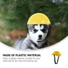 Vêtements pour chiens Chapeau pour animaux de compagnie Nouveauté Sécurité pour la fête en plastique décorative en plein air Jouets drôles pour petits chats