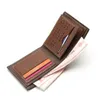 2023 NEW UOMO Nome portafogli Nome personalizzato Porta della carta personalizzata di alta qualità Maschio PU in pelle Busin Words Words Carteria L79O##