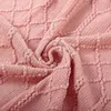 Couvertures à lancer en tricot texturé avec gland 50x60 y confortable Jacquard léger pour la chambre de canapé et la couverture officielle 240326