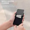 Design minimalista di New's Minimalist Anti-Tust RFID Blocco Pop-up ID Credit Card Torta del portafoglio Busin F2NL#