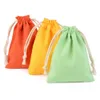 1pc Natural Cott Bags For Selecti Fit For Wedding Gift Candy Small Pouch Eyeles Makeup Drawstring Sachet 7x9cm 40d4#