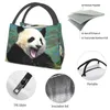 Bonito Panda Gigante Saco de Almoço Isolado para Mulheres Portátil Animal Amante Thermal Cooler Lunch Tote Office Picnic Travel E0oC #