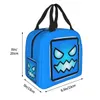 Geometrie Cube Gaming D Geïsoleerde Lunchtassen Hoge Capaciteit Lunch Ctainer Koeltas Tote Lunchbox Werk Reizen Mannen Vrouwen 09PU #