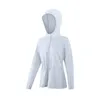 氷の肌とUV保護保護服を持っている女性のための春と夏の春と夏の屋外日焼け服、ヨガエクササイズジャケット
