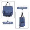 Opbergtassen Organizer Pouch Opvouwbare trolley Boodschappentas met wiel Opvouwbaar Winkelen Dikker