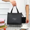 Haute capacité Portable isolé sac à lunch femmes Kid pique-nique travail voyage alimentaire stockage thermique Ctainer Bento Box refroidisseur sac fourre-tout j6op #