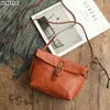 Schoudertassen SIMLNE lederen messengertas voor dames Vintage handgemaakte echte koeienhuid kleine handtas Crossbody vrouwelijk