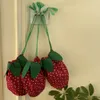 Makeup Pocket Cute Strawberry DrawString Bag stor kapacitet Koreansk stil kosmetisk väska skönhetsverktyg påse förvaringsväska g0ir#