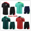 Männer Kinder Portugal Trainingsanzug Trikots Gemischte Nationalmannschaft Fußballtrainingsanzug 22 23 Portugieser Shorts Ärmel Trainingsanzüge Hemd Kits Survêtement Sportbekleidung