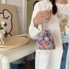 cott Linen Floral Storage Drawstring Bag Women Finishing Storage Pouch Small Makeup Bag Christmas Gift Candy Jewelry Organizer 89F9#