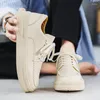 Casual Shoes 2024 Autumn Fashion for Men Lace-Up Męs