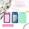 Transparent akrylfotokardhållare kortfodral Candy Color ID Busskort Holder Foton Protector Hylsa Badge Holder Statiery H8VR#