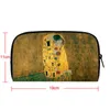 Знаменитая масляная живопись от Gustav Klimt Wallet Der Kuss Kiss Deat Women Women Id Кредитная карта Phe Holder Mey Coin Beard E95Z#