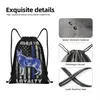 K9 Drawstring Backpack Sports Gym Bag For Men Women Shop Sackpack C1JV#