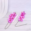 Decorative Flowers 2 Pcs Fake For Party Simulation Artificial Indoor Wedding Imitation Orchid