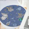 Cushion/Decorative Pillow Space A-Animals P-Print Cushion Mat Round Seat Cushion Office Dining Stool Pad Sponge Sofa Mat Non-Slip Chair Cushions Y240401