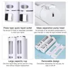 Liquid Soap Dispenser Double 400ml Wall-mount Shower Bath Shampoo Container Bathroom Washroom Accessories