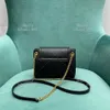 Torba na ramię designerka torba crossbody lusterka 1: 1 wysokiej jakości luksusowe torby mody mini nolita w łańcuchowej torbie jambskin