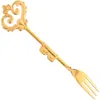 Spoons Metal Fondue Sticks Golden Vintage Cutlery Stainless Steel Flatware Party Fruit Forks