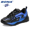 Scarpe casual BONA 2024 Designer Trendy Running Moda maschile Mix Color Sport all'aria aperta Sneakers Up Scarpe da ginnastica atletiche